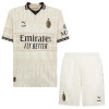 Officiële Voetbalshirt + Korte Broek AC Milan Vierde 2023-24 Witte - Kids